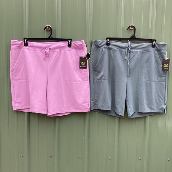 Women's French Terry Cloth Bermuda Shorts 2-Pack Size XXXL - Picture 2 of 12